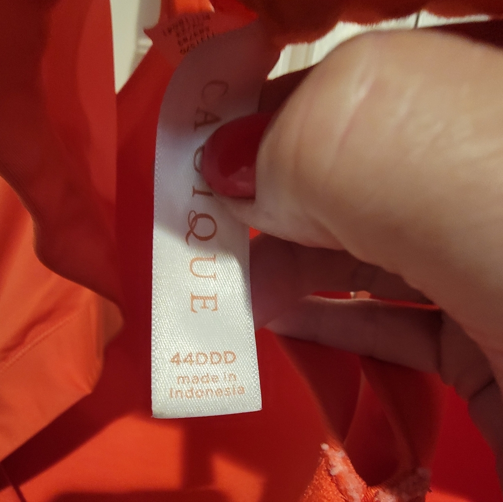 CACIQUE Comfort Bliss Bra like new bra Coral 44DDD - Picture 2 of 3